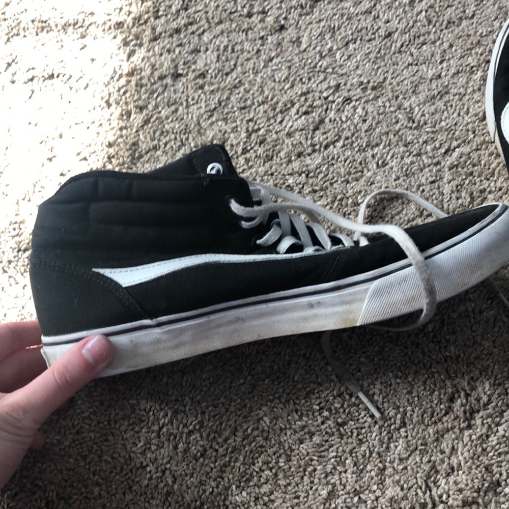 Black hightop vans